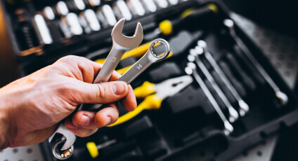 A tool used to provide grip and mechanical Such as nut and Bolt